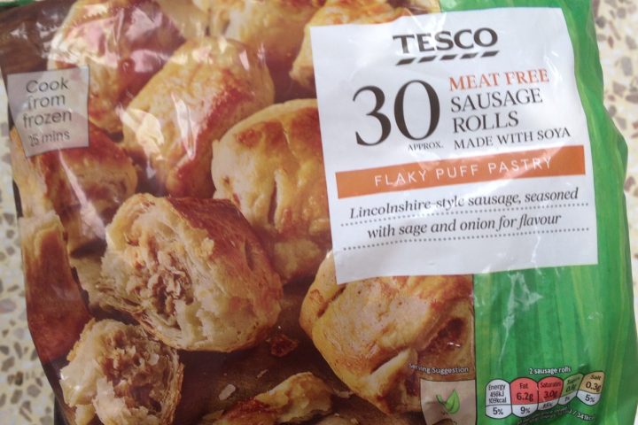 Tesco 30 Meat Free Sausage Rolls, £1.75 per pack